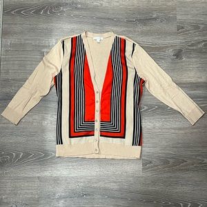 Geometric 3/4 Sleeve Sweater